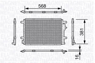MAGNETI MARELLI 350203640000 -  Конденсатор, кондиционер